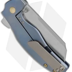 Kizer Sheepdog C01C Frame Lock Knife Blue Titanium (3.25" Stonewash) Ki4488A -Blade HQ Store Kizer Sheepdog C01C Blue Ti SW Ki4488A BHQ 51785 jr side