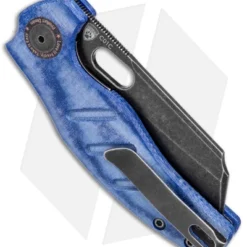 Kizer Sheepdog Liner Lock Thumb Hole Denim Micarta (3.25" Black SW) V4488C2 -Blade HQ Store Kizer Sheepdog C01C LL Denim Black SW BHQ 145739 jr side