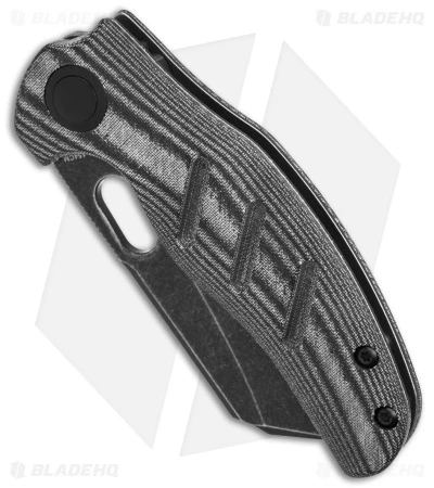 Kizer Mini Sheepdog C01 Slip Joint Black Micarta (2.6" Black SW) KI3488C6 Kizer Mini Sheepdog C01 Slip Joint Black Micarta (2.6" Black SW) KI3488C6 -Blade HQ Store Kizer Sheepdog C01C Mini LL Black Micarta 2in Black SW BHQ 145863 td spine