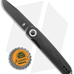 Kizer Azo Squidward Liner Lock Knife Black G-10 (2.75" Black) V3604C2 -Blade HQ Store Kizer Squidward Azo Black G 10 Black BHQ 144098 jr bottlecap