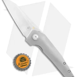 Kizer Steven Kempa VK1-FL Flipper Knife Titanium (3.3" Satin) KI4565 -Blade HQ Store Kizer Steven Kempa VK1 FL Flipper Ti Satin BHQ 121120 jr bottlecap