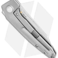 Kizer Steven Kempa VK1-FL Flipper Knife Titanium (3.3" Satin) KI4565 -Blade HQ Store Kizer Steven Kempa VK1 FL Flipper Ti Satin BHQ 121120 jr side