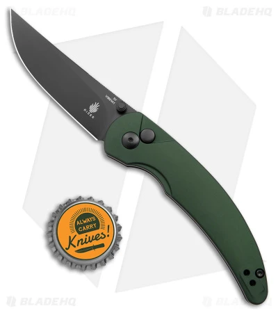 Kizer Swaggs Chili Pepper Button Lock Knife Green Aluminum (3" Satin 3V) Kizer Swaggs Chili Pepper Button Lock Knife Green Aluminum (3" Satin 3V) -Blade HQ Store Kizer Swaggs Chili Pepper Button Lock Green Aluminum Black BHQ 176940 jr bottlecap
