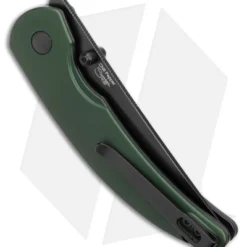Kizer Swaggs Chili Pepper Button Lock Knife Green Aluminum (3" Satin 3V) 4 Kizer Swaggs Chili Pepper Button Lock Knife Green Aluminum (3" Satin 3V) -Blade HQ Store Kizer Swaggs Chili Pepper Button Lock Green Aluminum Black BHQ 176940 jr side