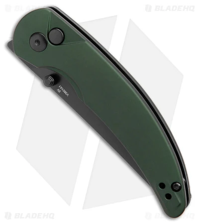 Kizer Swaggs Chili Pepper Button Lock Knife Green Aluminum (3" Satin 3V) Kizer Swaggs Chili Pepper Button Lock Knife Green Aluminum (3" Satin 3V) -Blade HQ Store Kizer Swaggs Chili Pepper Button Lock Green Aluminum Black BHQ 176940 jr spine