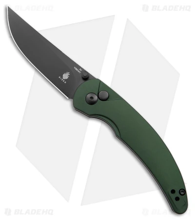 Kizer Swaggs Chili Pepper Button Lock Knife Green Aluminum (3" Satin 3V) Kizer Swaggs Chili Pepper Button Lock Knife Green Aluminum (3" Satin 3V) -Blade HQ Store Kizer Swaggs Chili Pepper Button Lock Green Aluminum Black BHQ 176940 jr