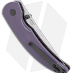 Kizer Swaggs Chili Pepper Button Lock Knife Purple G-10 (3" Satin 154CM) -Blade HQ Store Kizer Swaggs Chili Pepper Button Lock Purple G 10 Satin BHQ 175949 jr side