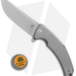 Kizer TK Knives Mjölnir Frame Lock Knife (3.75" Stonewash) Ki4494 5 Kizer TK Knives Mjölnir Frame Lock Knife (3.75" Stonewash) Ki4494 -Blade HQ Store Kizer TK Knives Mjolnir satin BHQ 52416 er bottlecap
