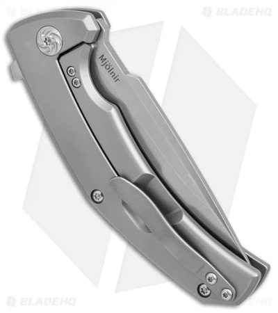 Kizer TK Knives Mjölnir Frame Lock Knife (3.75" Stonewash) Ki4494 Kizer TK Knives Mjölnir Frame Lock Knife (3.75" Stonewash) Ki4494 -Blade HQ Store Kizer TK Knives Mjolnir satin BHQ 52416 er side