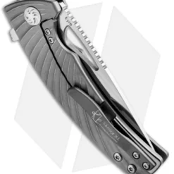 Kizer TK Knives Kyre Flipper Knife Titanium (3.5" Satin) Ki4484A1 -Blade HQ Store Kizer TK Kyle Ti Ki4484A1 BHQ 34540 jr side 2