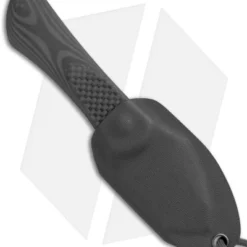 Kizer Thumbper Long Fixed Blade Neck Knife Carbon Fiber (2" Stonewash) 1014 -Blade HQ Store Kizer Thumbper Long CF SW 1014 BHQ 50471 jr sheath