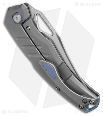 Kizer Torngat Frame Lock Knife Titanium (3.35" Satin) Ki3625A1 Kizer Torngat Frame Lock Knife Titanium (3.35" Satin) Ki3625A1 -Blade HQ Store Kizer Torngat Frame Lock Knife Titanium 3in Satin BHQ 180473 td side