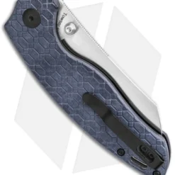 Kizer Azo Towser K Liner Lock Knife Blue Richlite (3.5" Satin) 4 Kizer Azo Towser K Liner Lock Knife Blue Richlite (3.5" Satin) -Blade HQ Store Kizer Towser K V4593C1 BHQ 137141 td side