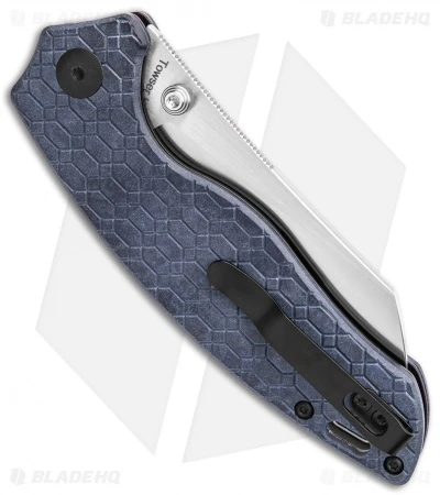 Kizer Azo Towser K Liner Lock Knife Blue Richlite (3.5" Satin) Kizer Azo Towser K Liner Lock Knife Blue Richlite (3.5" Satin) -Blade HQ Store Kizer Towser K V4593C1 BHQ 137141 td side