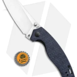 Kizer Azo Towser K Liner Lock Knife Blue Richlite (3.5" Satin) 5 Kizer Azo Towser K Liner Lock Knife Blue Richlite (3.5" Satin) -Blade HQ Store Kizer Towser K V4593C1 BHQ 137141 td size 1