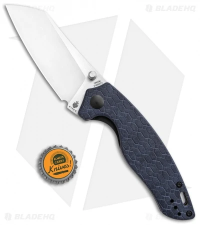 Kizer Azo Towser K Liner Lock Knife Blue Richlite (3.5" Satin) Kizer Azo Towser K Liner Lock Knife Blue Richlite (3.5" Satin) -Blade HQ Store Kizer Towser K V4593C1 BHQ 137141 td size 1