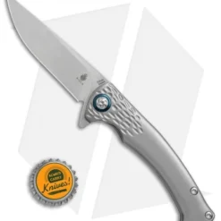Kizer Uli Hennicke Sealion Frame Lock Knife Titanium (3.3" Satin) Ki4509 -Blade HQ Store Kizer Uli Hennicke Sealion ti satin Ki4509 BHQ 52402 er size