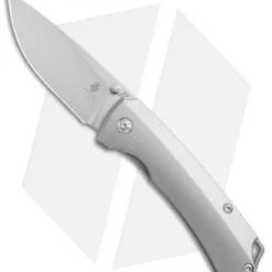 Kizer Uli Hennicke T1 Frame Lock Knife Titanium (3.2" Stonewash) Ki3490