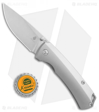 Kizer Uli Hennicke T1 Frame Lock Knife Titanium (3.2" Stonewash) Ki3490 Kizer Uli Hennicke T1 Frame Lock Knife Titanium (3.2" Stonewash) Ki3490 -Blade HQ Store Kizer Uli Hennicke TI sw Ki3490 BHQ 52397 jr bottlecap