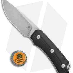 Kizer Uli Hennicke T-II Fixed Blade Knife Black G-10 (3.7" Stonewash) Ki1021A1 -Blade HQ Store Kizer Uli Hennike T II Black G 10 SW Ki1021A1 BHQ 52398 jr bottlecap