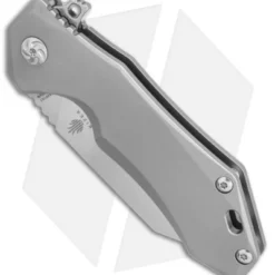 Kizer Uprising Wharncliffe Frame Lock Knife Titanium (3.6" Satin) Ki4491A2 -Blade HQ Store Kizer Uprising Wharncliffe ti satin Ki4491A2 BHQ 52447 er spine