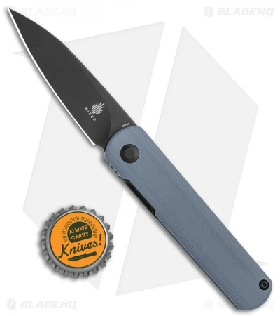 Kizer Vanguard Feist Front Flipper Knife Gray G-10 (2.8" Black) - BD1N Kizer Vanguard Feist Front Flipper Knife Gray G-10 (2.8" Black) - BD1N -Blade HQ Store Kizer Vangard Lundquist Feist Gray G 10 Black V3499E9 BHQ 118280 jr bottlecap