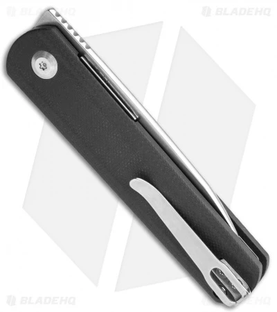 Kizer Vanguard Feist Front Flipper Knife Black G-10 (2.8" Stonewash) - BD1N Kizer Vanguard Feist Front Flipper Knife Black G-10 (2.8" Stonewash) - BD1N -Blade HQ Store Kizer Vangard Lundquist Feist Translucent Black G 10 SW V3499E5 BHQ 118286 jr side