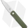 Kizer Vanguard Feist Front Flipper Knife Green G-10 (2.8" Stonewash) - BD1N -Blade HQ Store Kizer Vangard Lundquist Feist Translucent Green G 10 SW V3499E7 BHQ 118283 jr