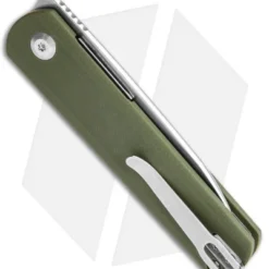 Kizer Vanguard Feist Front Flipper Knife Green G-10 (2.8" Stonewash) - BD1N 4 Kizer Vanguard Feist Front Flipper Knife Green G-10 (2.8" Stonewash) - BD1N -Blade HQ Store Kizer Vangard Lundquist Feist Translucent Green G 10 SW V3499E7 BHQ 118283 jr side