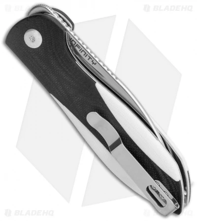 Kizer Vangard Azo Infinity Liner Lock Knife Black/White G-10 (3" Satin) Kizer Vangard Azo Infinity Liner Lock Knife Black/White G-10 (3" Satin) -Blade HQ Store Kizer Vanguard Azo Infinity LL Black White G 10 Satin V3579N2 BHQ 121140 jr side