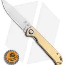 Kizer Vanguard Brass Begleiter Liner Lock Knife (3.5" Stonewash) 5 Kizer Vanguard Brass Begleiter Liner Lock Knife (3.5" Stonewash) -Blade HQ Store Kizer Vanguard Brass Begleiter Liner Lock Knife 3.5 Stonewash BHQ 113210 LS Bottlecap