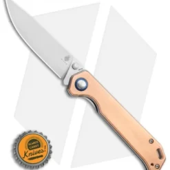 Kizer Vanguard Copper Begleiter Liner Lock Knife (3.5" Stonewash) -Blade HQ Store Kizer Vanguard Copper Begleiter Liner Lock Knife 3.5 Stonewash BHQ 113208 LS Bottlecap