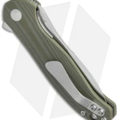 Kizer Vanguard Cucchiara Bad Dog Flipper Knife Green G-10 (3" Stonewash) V3463A2 4 Kizer Vanguard Cucchiara Bad Dog Flipper Knife Green G-10 (3" Stonewash) V3463A2 -Blade HQ Store Kizer Vanguard Cucchiara Bad Dog Green G 10 SW V3463A2 BHQ 50469 jr side