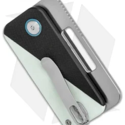 Kizer Walnut Slip Joint Knife Black/White G-10 (2" Stonewash) V2592N1 -Blade HQ Store Kizer Vanguard Domin LL Black White G 10 Satin BHQ 117063 jr side