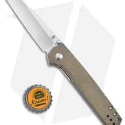 Kizer Vanguard Domin Liner Lock Knife Green Micarta (3.25" Satin) V4516SC2 -Blade HQ Store Kizer Vanguard Domin LL Green Micarta Satin BHQ 156383 jr bottlecap