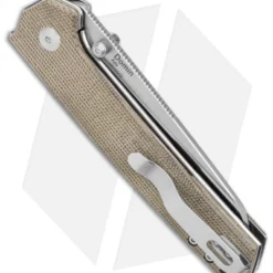 Kizer Vanguard Domin Liner Lock Knife Green Micarta (3.25" Satin) V4516SC2 -Blade HQ Store Kizer Vanguard Domin LL Green Micarta Satin BHQ 156383 jr side