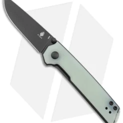 Kizer Vanguard Domin Mini Liner Lock Folding Knife Jade G-10 (2.9" Black)