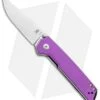 Kizer Vanguard Domin Mini Liner Lock Folding Knife Purple G-10 (2.9" Stonewash) -Blade HQ Store Kizer Vanguard Domin Mini LL Pink G 10 SW BHQ 93992 jr