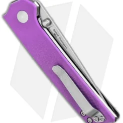 Kizer Vanguard Domin Mini Liner Lock Folding Knife Purple G-10 (2.9" Stonewash) 4 Kizer Vanguard Domin Mini Liner Lock Folding Knife Purple G-10 (2.9" Stonewash) -Blade HQ Store Kizer Vanguard Domin Mini LL Pink G 10 SW BHQ 93992 jr side