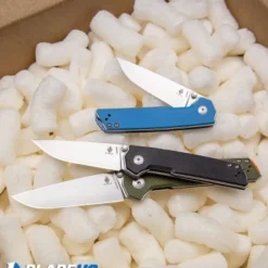 Kizer Vanguard Domin Mini Liner Lock Folding Knife Blue (2.9" Stonewash) -Blade HQ Store Kizer Vanguard Domin Mini Liner Lock Folding Knife Blue Stonewash BHQ 93991 kp shipping box web 1