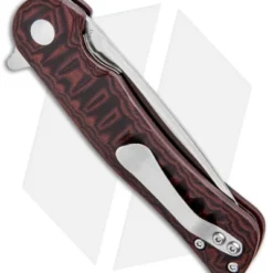 Kizer Vanguard Dukes Liner Lock Flipper Knife Black/Red G-10 (3" Satin) V3466N2 4 Kizer Vanguard Dukes Liner Lock Flipper Knife Black/Red G-10 (3" Satin) V3466N2 -Blade HQ Store Kizer Vanguard Dukes LL Black Red G 10 Satin V3466N2 BHQ 36951 jr side 1