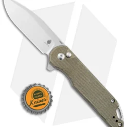 Kizer Vanguard Elstner Assassin XL Button Lock Knife Green Micarta (3.4" Satin) 6 Kizer Vanguard Elstner Assassin XL Button Lock Knife Green Micarta (3.4" Satin) -Blade HQ Store Kizer Vanguard Elstner Assassin XL Button Lock Green Micarta Satin BHQ 169650 jr bottlecap