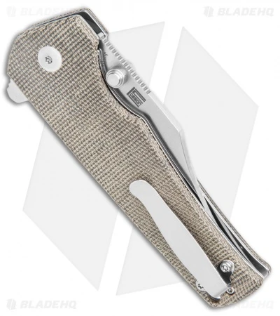 Kizer Vanguard Elstner Junges Liner Lock Knife Green Micarta (3" Satin) V3551N4 Kizer Vanguard Elstner Junges Liner Lock Knife Green Micarta (3" Satin) V3551N4 -Blade HQ Store Kizer Vanguard Elstner Junges LL Green Micarta Satin BHQ 121163 jr side