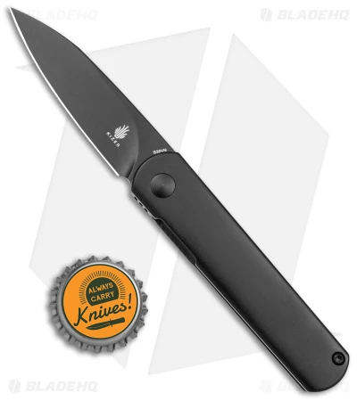 Kizer Feist Front Flipper Knife Black Titanium (2.8" Black) KI3499A5 Kizer Feist Front Flipper Knife Black Titanium (2.8" Black) KI3499A5 -Blade HQ Store Kizer Vanguard Feist FF Black Aluminum Black BHQ 174322 jr bottlecap