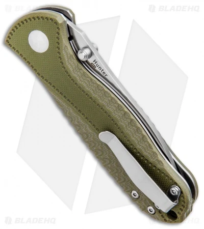 Kizer Vanguard Hunter Liner Lock Knife OD Green G-10 (3" Satin) V3416C2 Kizer Vanguard Hunter Liner Lock Knife OD Green G-10 (3" Satin) V3416C2 -Blade HQ Store Kizer Vanguard Hunter LL OD Green G 10 Satin V3416C2 BHQ 80394 jr side
