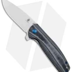 Kizer Vanguard Laconico Gemini Knife Black Micarta (3.1" Stonewash) V3471N4