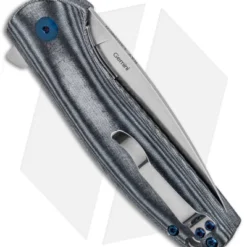 Kizer Vanguard Laconico Gemini Knife Black Micarta (3.1" Stonewash) V3471N4 -Blade HQ Store Kizer Vanguard Laconico Gemini Flipper Black Micarta SW BHQ 144092 jr side