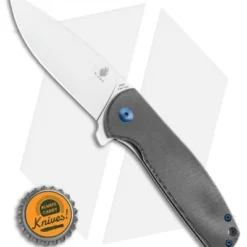 Kizer Vanguard Laconico Gemini Flipper Black Micarta (3.1" Stonewash) V3471N3 5 Kizer Vanguard Laconico Gemini Flipper Black Micarta (3.1" Stonewash) V3471N3 -Blade HQ Store Kizer Vanguard Laconico Gemini Flipper Micarta 3.1 Stonewash V3471N3 BHQ 117209 LS Bottlecap