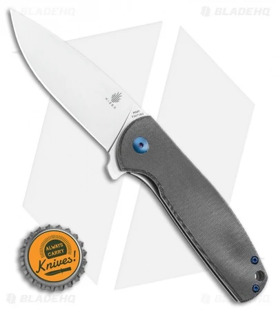 Kizer Vanguard Laconico Gemini Flipper Black Micarta (3.1" Stonewash) V3471N3 Kizer Vanguard Laconico Gemini Flipper Black Micarta (3.1" Stonewash) V3471N3 -Blade HQ Store Kizer Vanguard Laconico Gemini Flipper Micarta 3.1 Stonewash V3471N3 BHQ 117209 LS Bottlecap