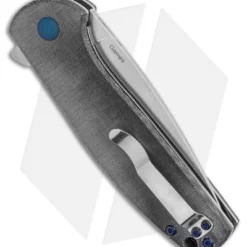 Kizer Vanguard Laconico Gemini Flipper Black Micarta (3.1" Stonewash) V3471N3 4 Kizer Vanguard Laconico Gemini Flipper Black Micarta (3.1" Stonewash) V3471N3 -Blade HQ Store Kizer Vanguard Laconico Gemini Flipper Micarta 3.1 Stonewash V3471N3 BHQ 117209 LS Side